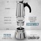 Escali London Sip 6-Cup Espresso Coffee Maker in Silver, , large