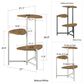 DHP Tallulah Plant Stand with White Stand in Danish Walnut, , large