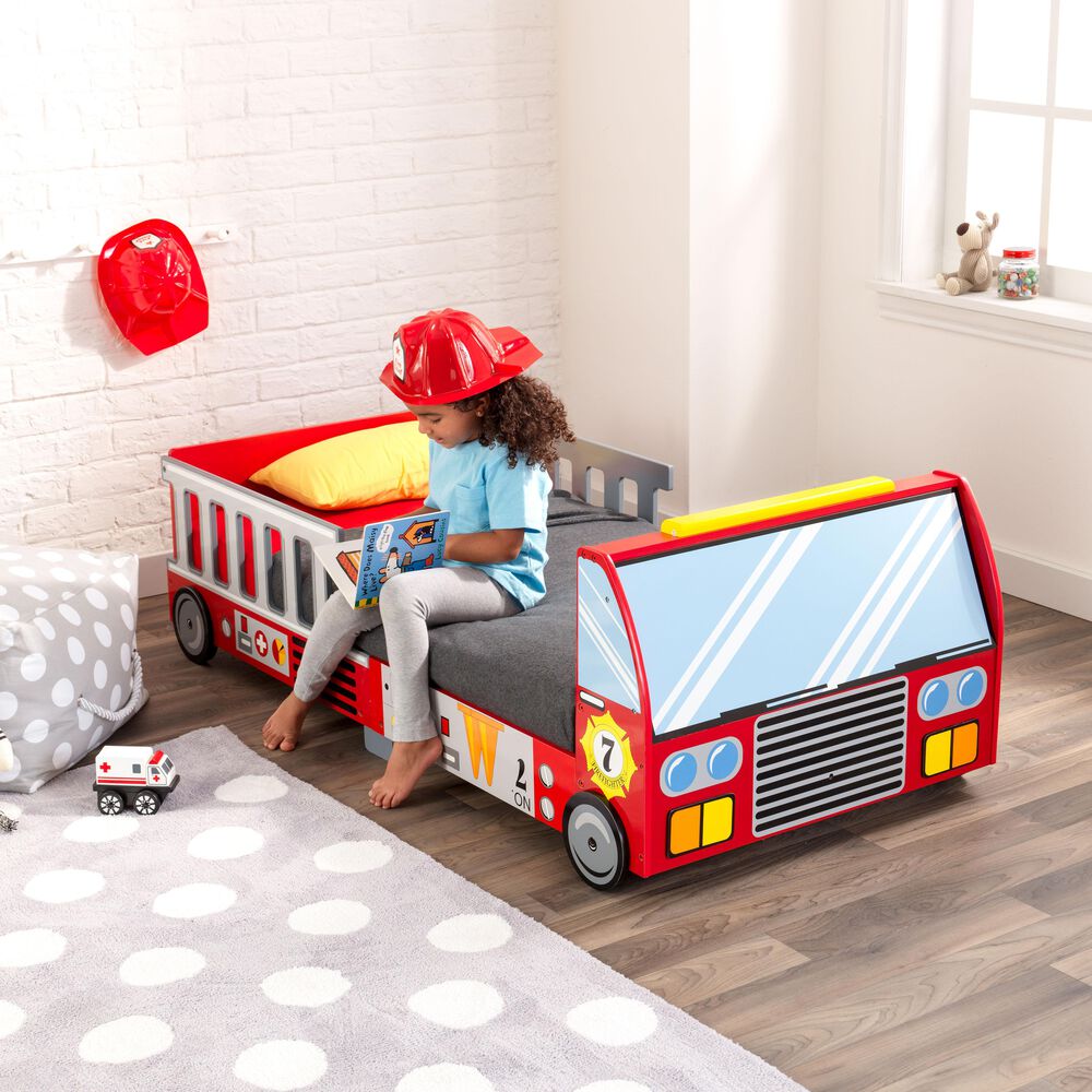 Kidkraft Fire Truck Toddler Cot, , large