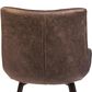 Blue Sun Designs Bannon Side Chair with Antique Grey Cushion in Brown and Black, , large