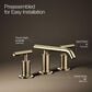 Kohler Purist Widespread Bathroom Sink Faucet in Vibrant French Gold, , large