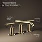 Kohler Purist Widespread Bathroom Sink Faucet in Vibrant French Gold, , large
