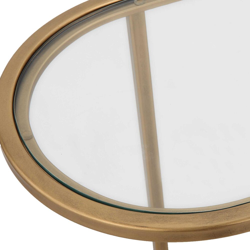 Uttermost 2-Piece Nesting Table Set in Brushed Brass, , large