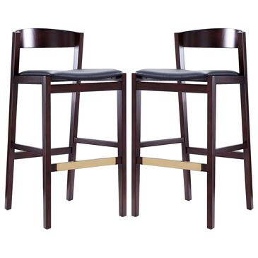 Dayton Klismos Barstool in Black (Set of 2), , large