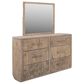 Fallridge Balam 6-Drawer Dresser and Mirror in White, , large
