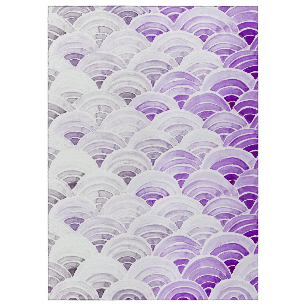 Dalyn Rug Company Seabreeze Geometric 5" x 7"6" Violet Area Rug, , large