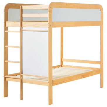 Walker Edison Adyn Twin over Twin Bunk Bed in Walnut, , large