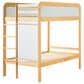 Walker Edison Adyn Twin over Twin Bunk Bed in Walnut, , large