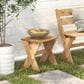 HOMLUX Patio End Table in Pine, , large