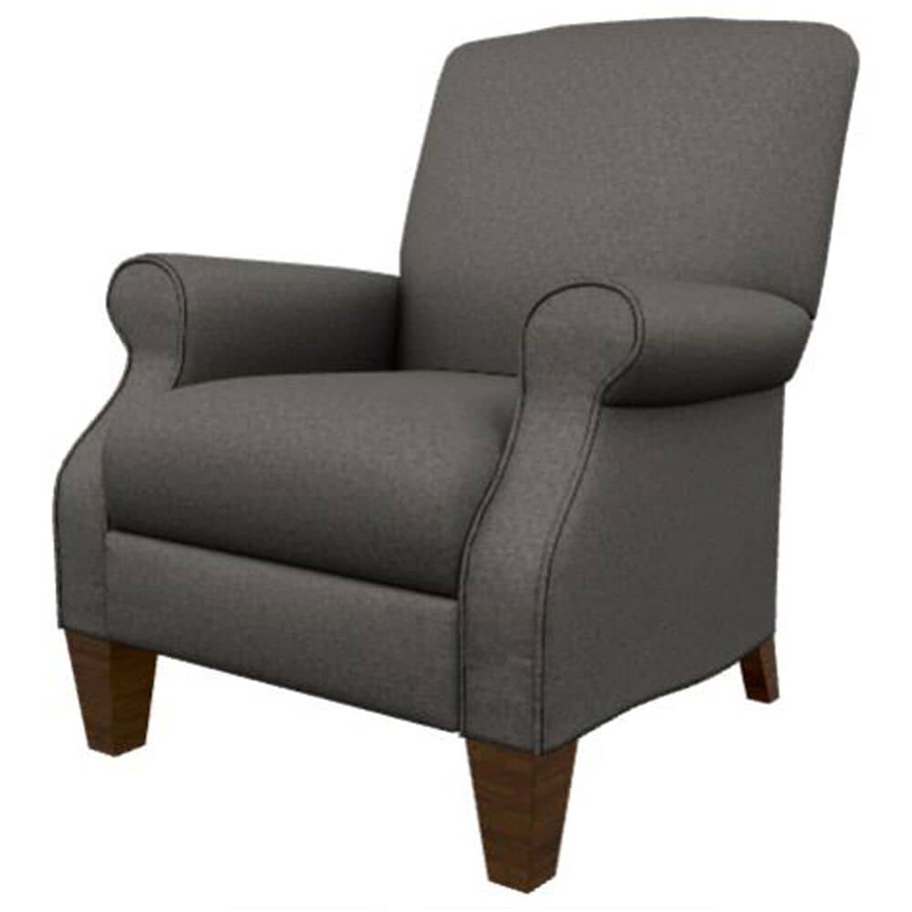 La-Z-Boy Charlotte Push Back Recliner with High Leg in Charcoal, , large
