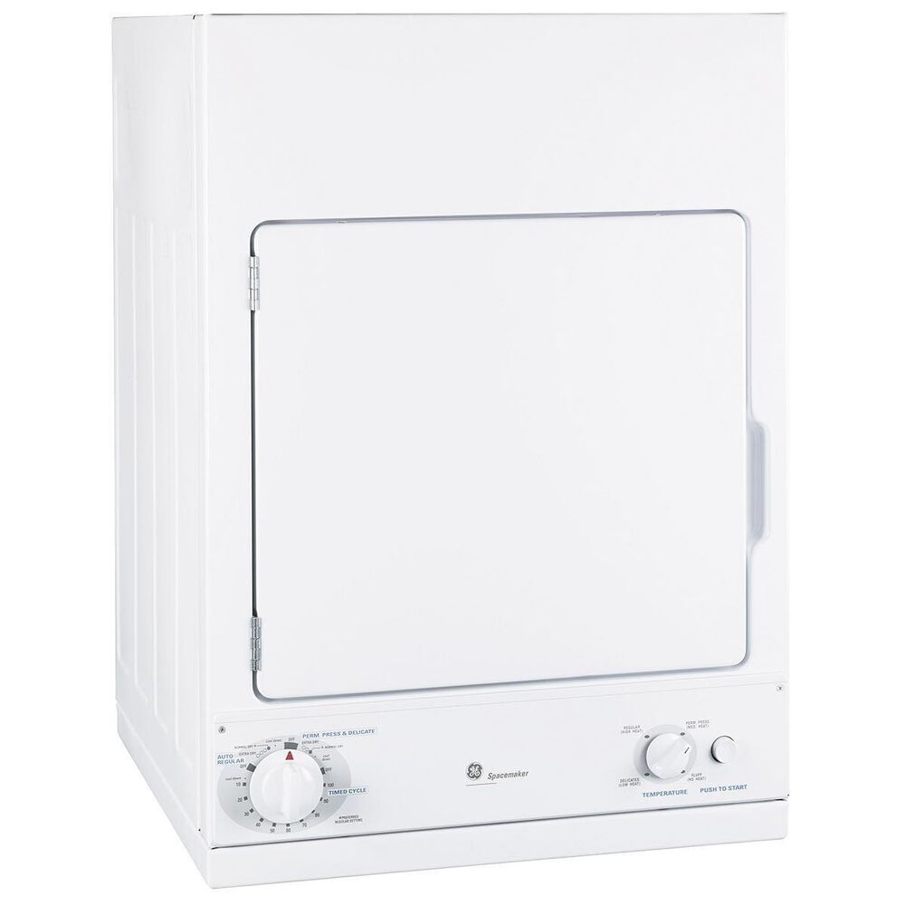 GE Appliances Spacemaker 3.6 Cu. Ft. Stationary Electric Dryer Spacemaker, , large