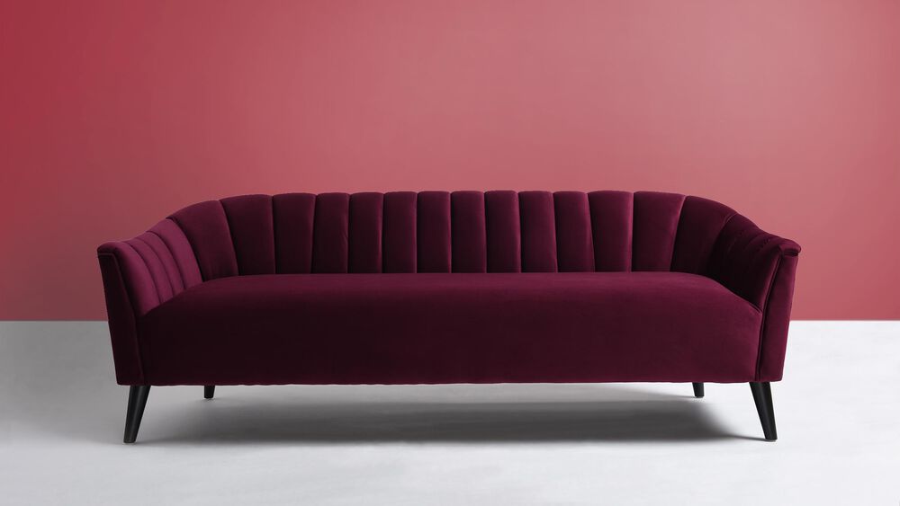 Jennifer Taylor Home Sandy Wilson Home Sienna Accent Sofa in Burgundy, , large