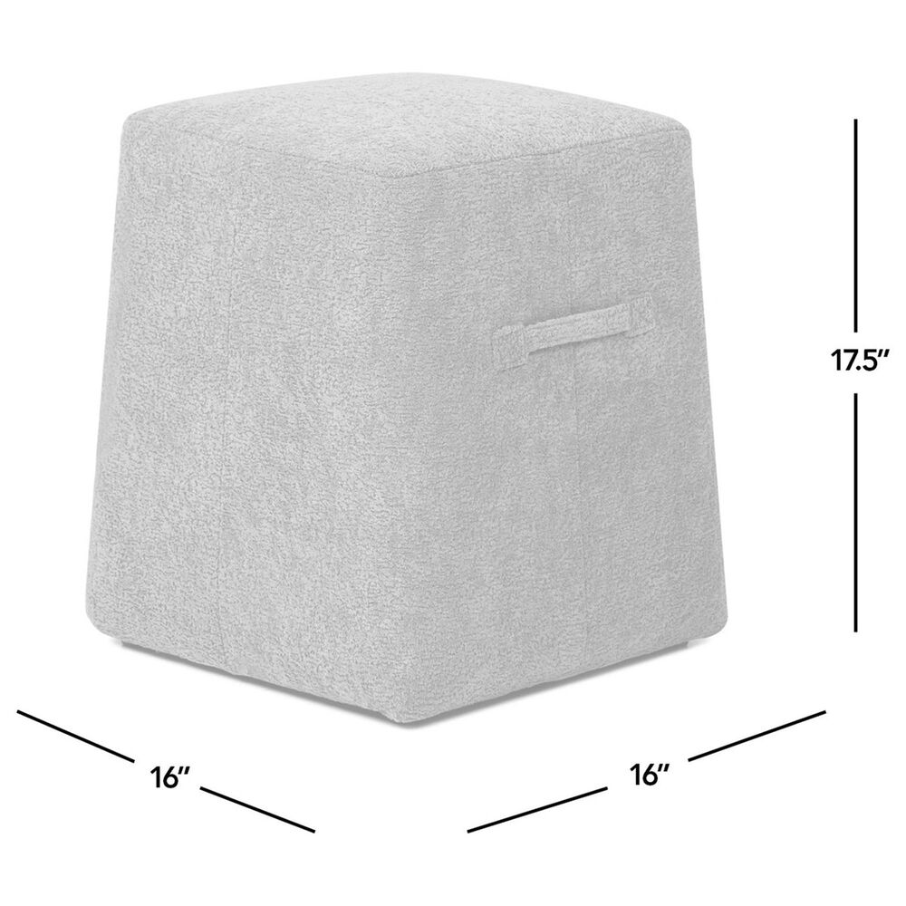 Jennifer Taylor Home Oliver Pouf in Spice Orange, , large