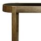 Flair Industries Oval Console Table in Black and Gold, , large