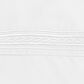4-Piece Queen Solid Embroidered Sheet Set in White, , large