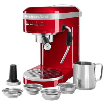KitchenAid 47 Oz Semi-Automatic Espresso Machine in Empire Red, , large