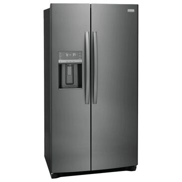 Frigidaire Gallery 22.3 Cu. Ft. Counter Depth Side-By-Side Refrigerator in Black Stainless Steel, , large