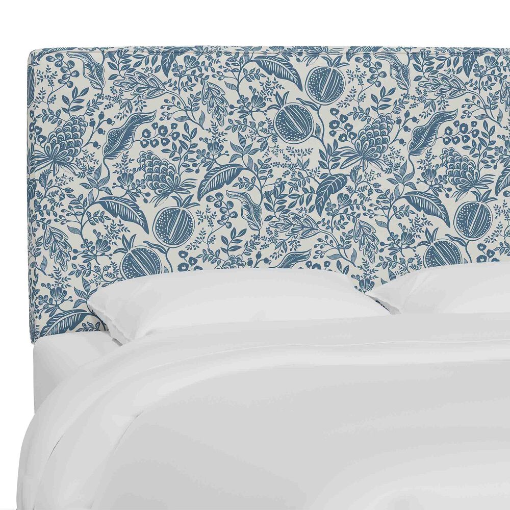 Skyline Furniture Elly King Headboard in Pomegranate Blue, , large