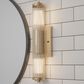 Hunter Holly Grove 18" 2-Light Vanity with Clear Shade in Alturas Gold, , large