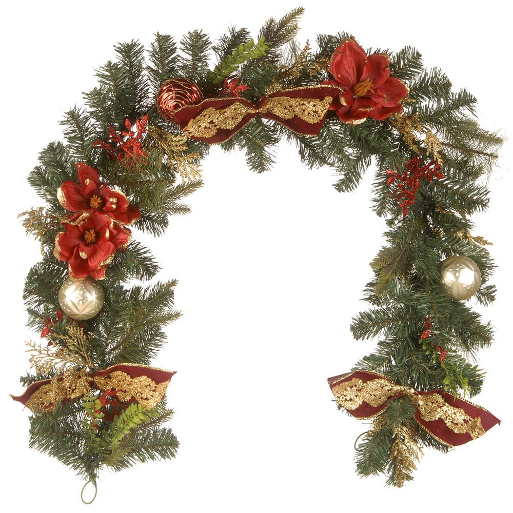 National Tree 6" Decorated Garland, , large