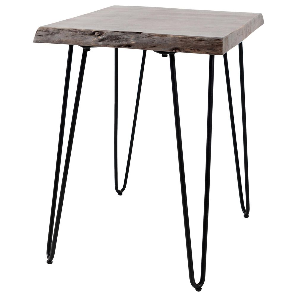 Waltham Nature&#39;s Edge Chairside Table in Brushed Grey, , large