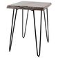 Waltham Nature"s Edge Chairside Table in Brushed Grey, , large