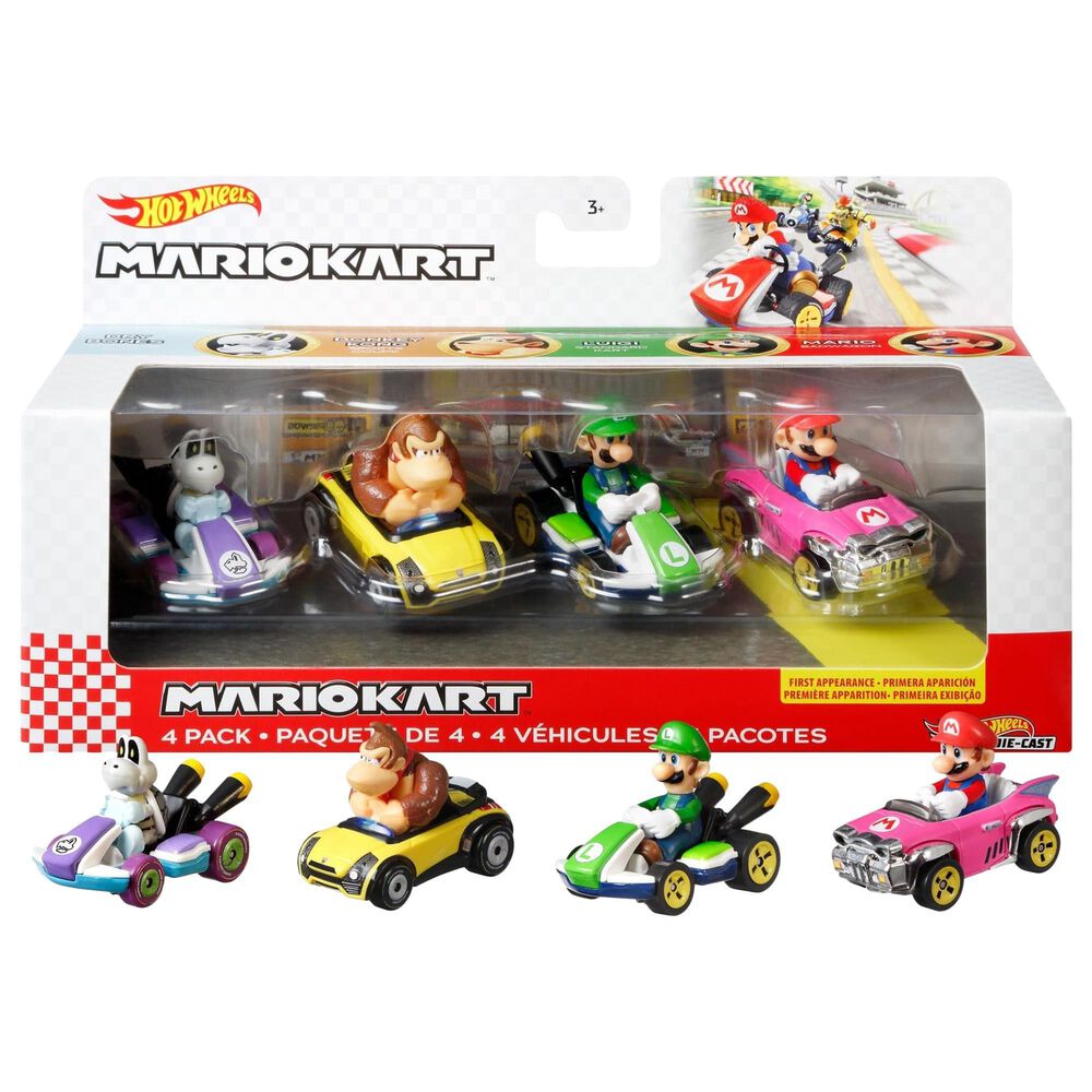 Hot Wheels Mario Kart Luigi Standard Kart, , large