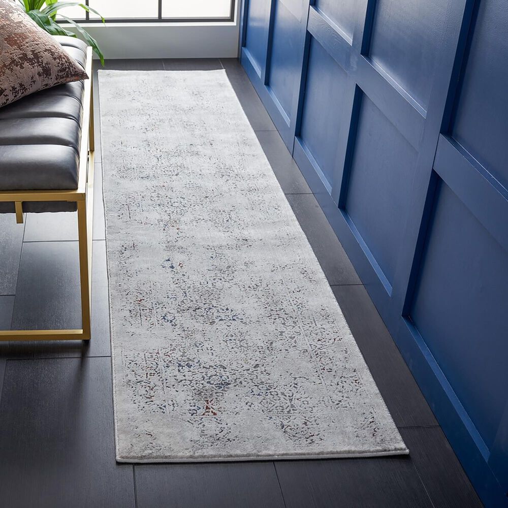 Safavieh Craft CFT955F 2&#39;2&quot; x 9&#39; Grey and Blue Runner, , large