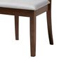 Baxton Studio Minette Side Chair with Grey Cushion in Walnut Brown (Set of 4), , large