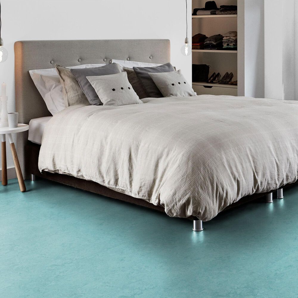 Forbo Marmoleum Cinch Loc Seal 12&quot; x 36&quot; Laminate Tile in Aqua, , large