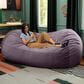 Jaxx Grand Lounger 7" Bean Bag Sofa in Purple, , large