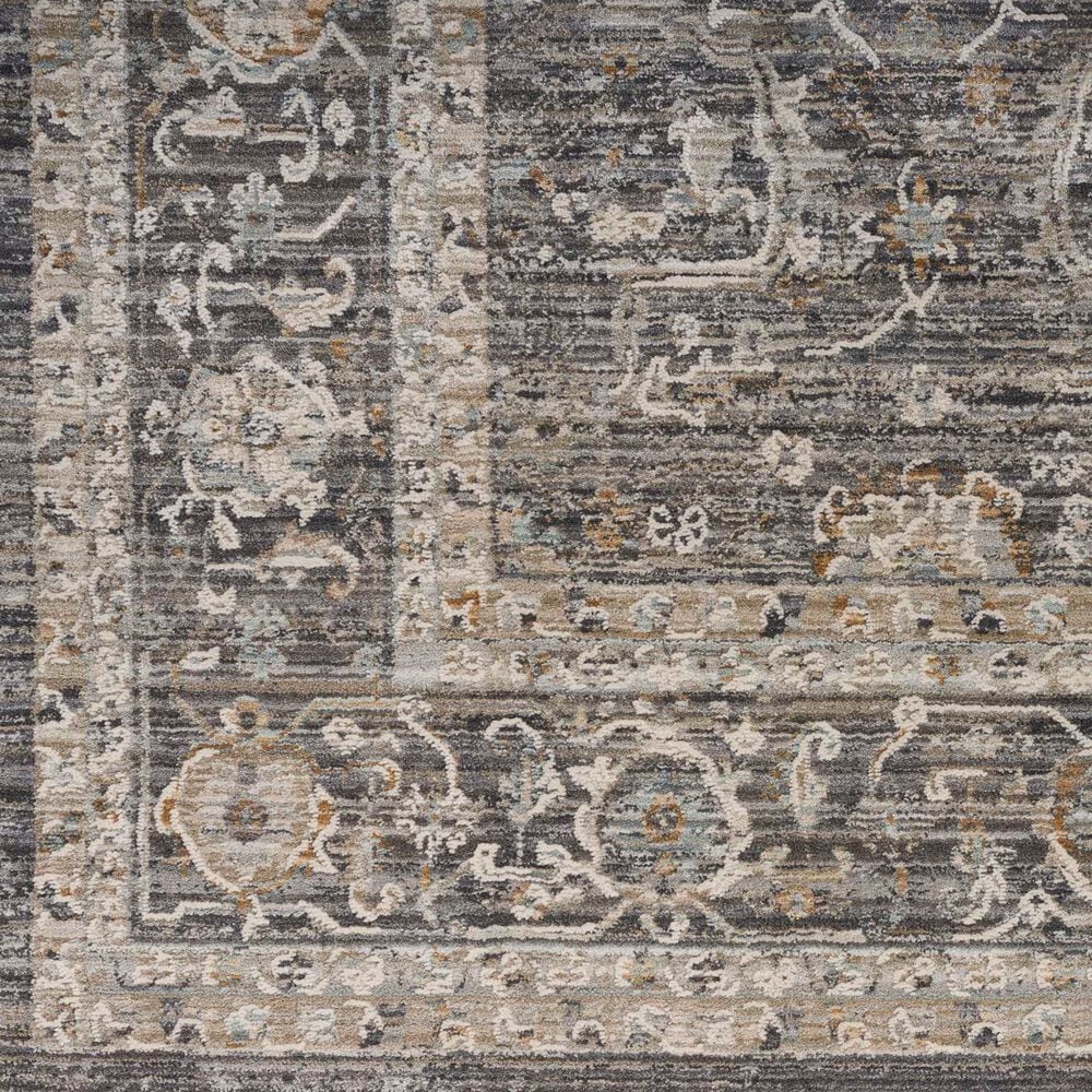 Nourison Lynx 2&#39;3&quot; x 12&#39; Slate and Multicolor Runner, , large