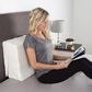 Timberlake Lavish Home Folding Wedge Memory Foam Pillow in Ivory, , large