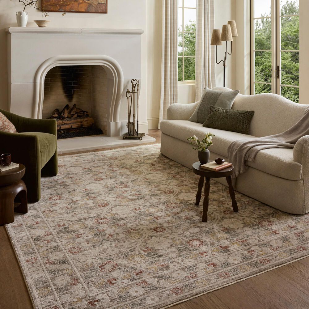Loloi Clarisse Grey and Multicolor 11"6" x 15"7" Area Rug, , large