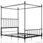 Furniture of America Elliot Full Canopy Bed in Black, , large