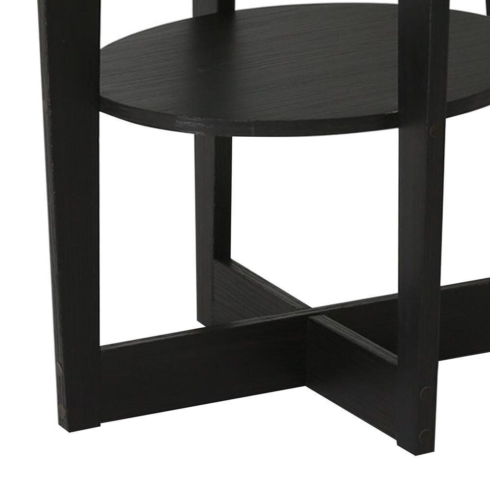 HOMLUX Jaya Oval End Table in Walnut (Set of 2), , large