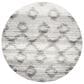 Safavieh Adirondack ADR106P-4R 4" x 4" Silver/Charcoal Round Rug, , large