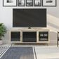 DHP Marabella 70" TV Stand with Fireplace in Blonde Oak, , large