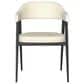 Amisco Carmen 60" Round Dining Table and 6 Upholstered Dining Chairs, , large
