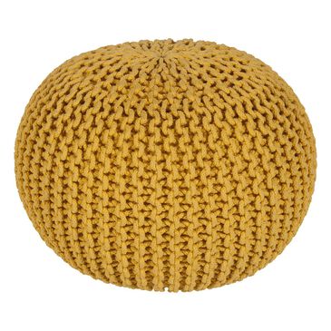 Surya Malmo Sphere Pouf in Yellow, , large
