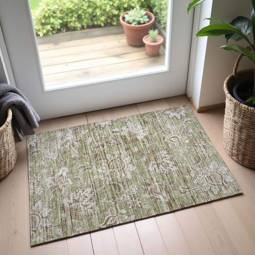 Dalyn Rug Company Silk Road Aloe, Fern, Taupe, Ivory and Copper 2&#39;6&quot; x 3&#39;10&quot; Area Rug, , large