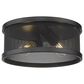 Golden Lighting Channing 11" Flush Mount in Matte Black, , large