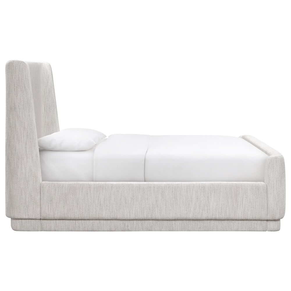 Simeon Collection Breckenridge Queen Wingback Bed in Grace Bone, , large