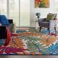 Nourison Aloha Floral 7" x 10" Multicolor Indoor/Outdoor Area Rug, , large