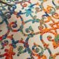 Nourison Aloha Damask 9" x 12" Multicolor Indoor/Outdoor Area Rug, , large