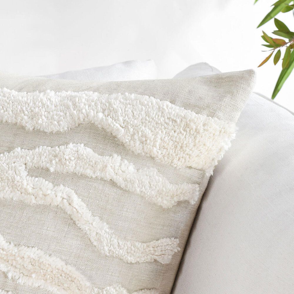Classic Home ST Passage 22" x 22" Throw Pillow in Ivory, , large