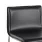 Lumisource Mara Counter Stool with Black Cushion in Stainless Steel (Set of 2), , large