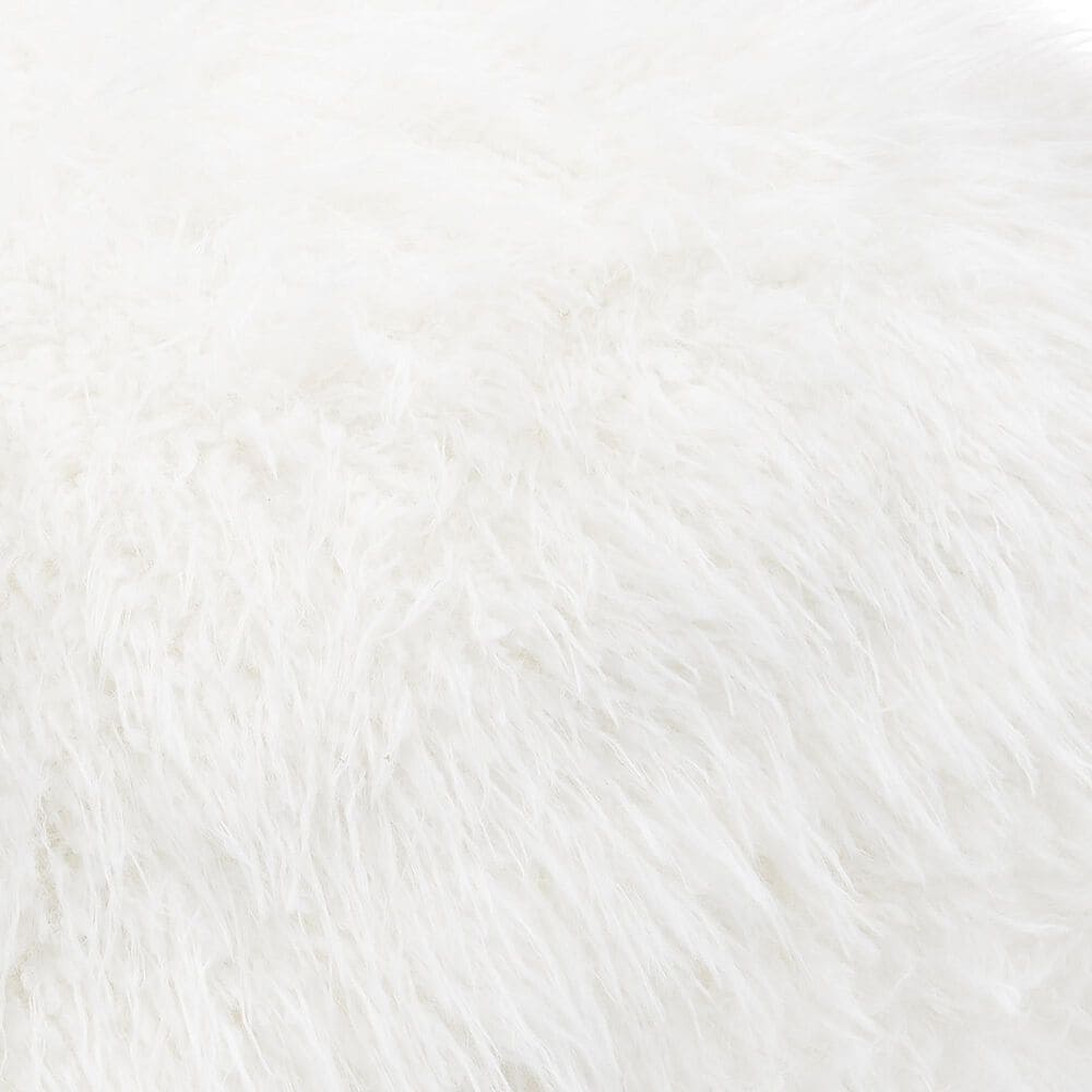 Furniture of America Neyra Long-Haired Accent Chair in White, , large