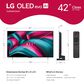 LG 42" Class C5 Series OLED evo AI 4K in Black - Smart TV, , large