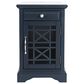 Waltham Craftsman Power Chairside Table in Navy Blue, , large